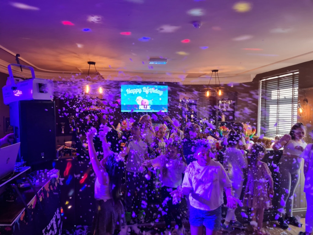 UV Discos and Foam Parties - JK Bouncy Castles